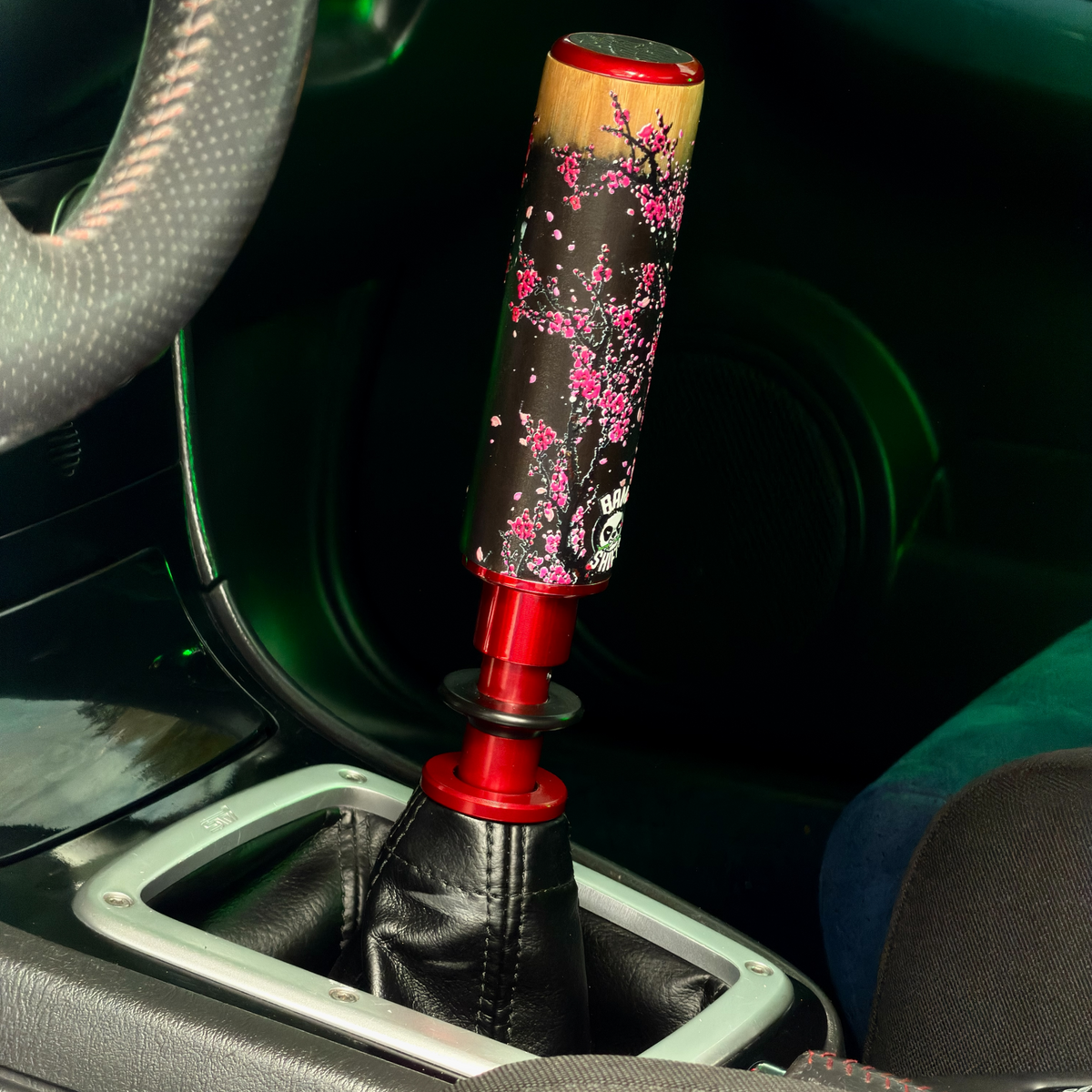 Black Cherry Hybrid | Bamboo and Aluminum Shift Knob | BAMSHIFTS