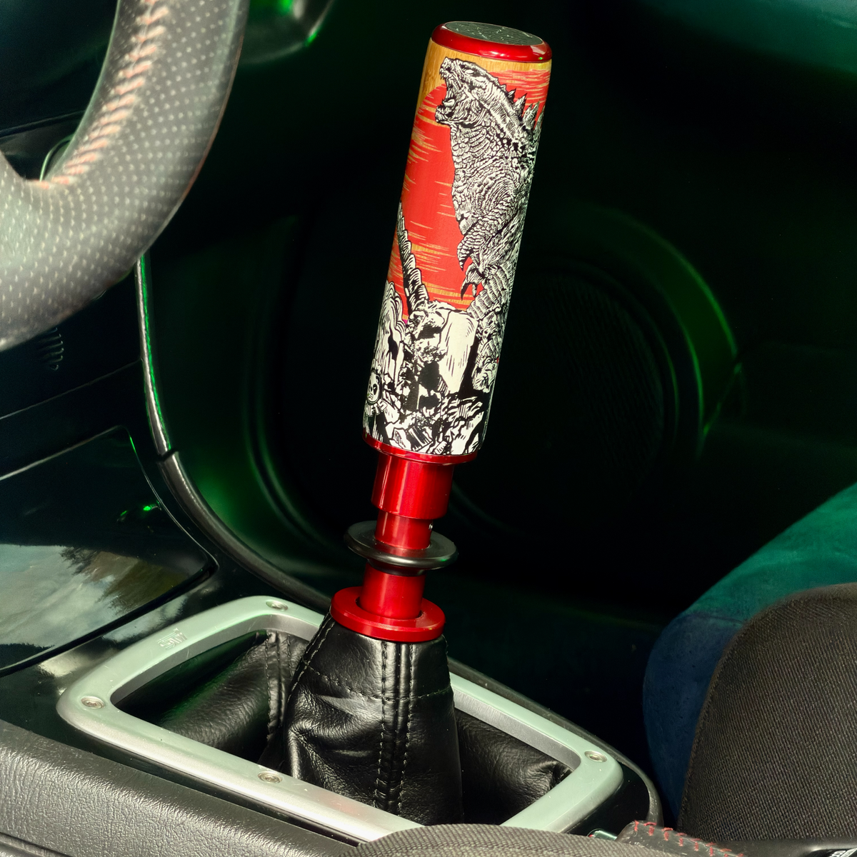 Godzilla TallBoy | Bamboo and Aluminum Shift Knob | BAMSHIFTS
