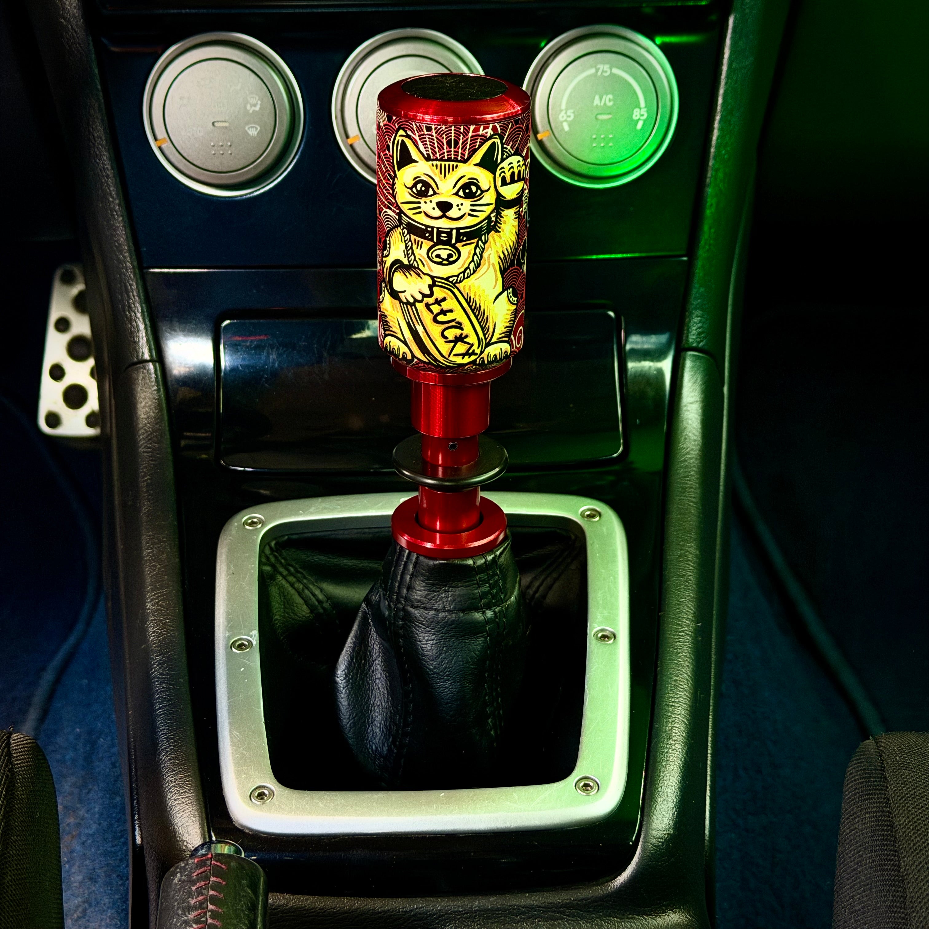 Lucky Cat Nano | Bamboo and Aluminum Shift Knob | BAM SHIFTS