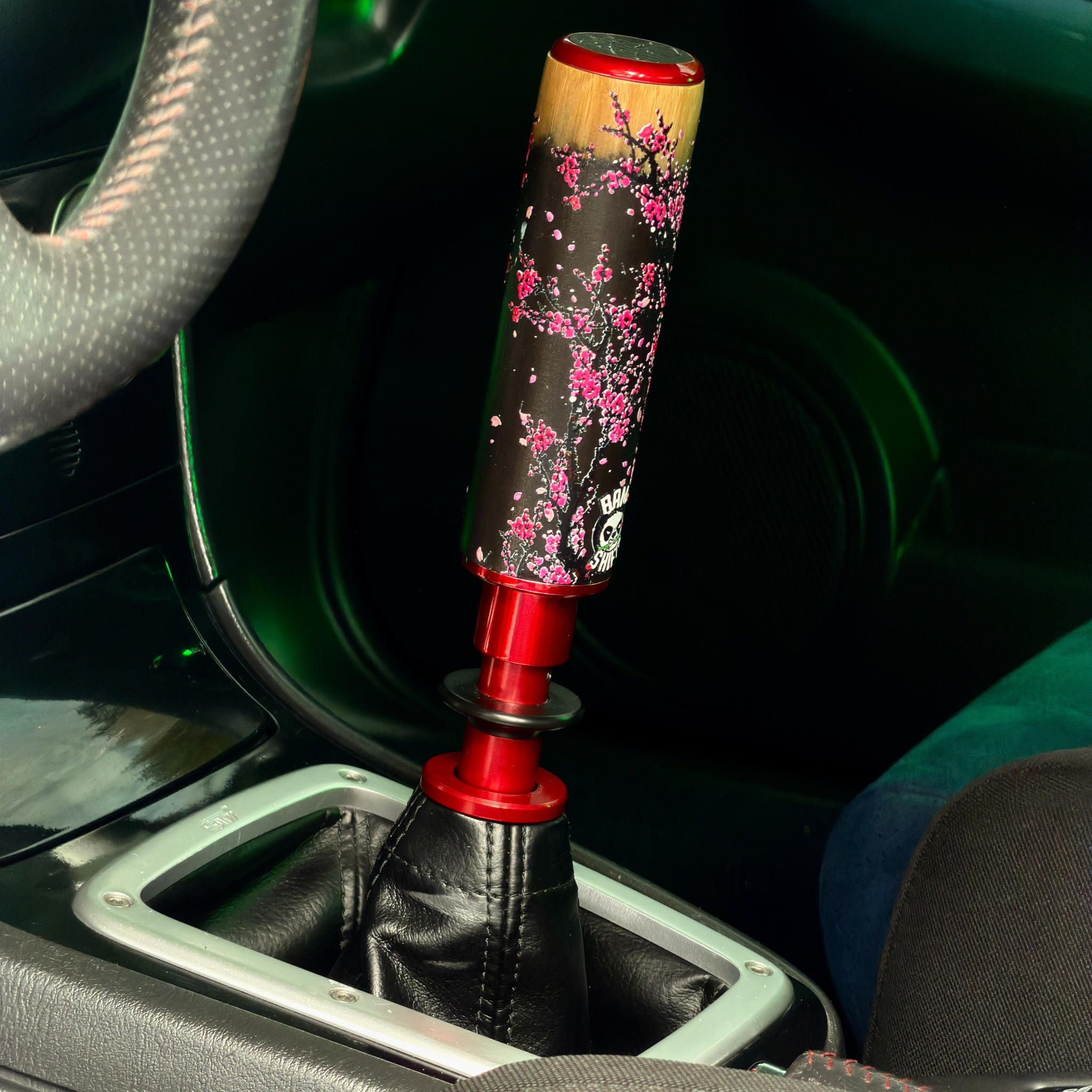 Black Cherry Hybrid | Bamboo and Aluminum Shift Knob | BAMSHIFTS
