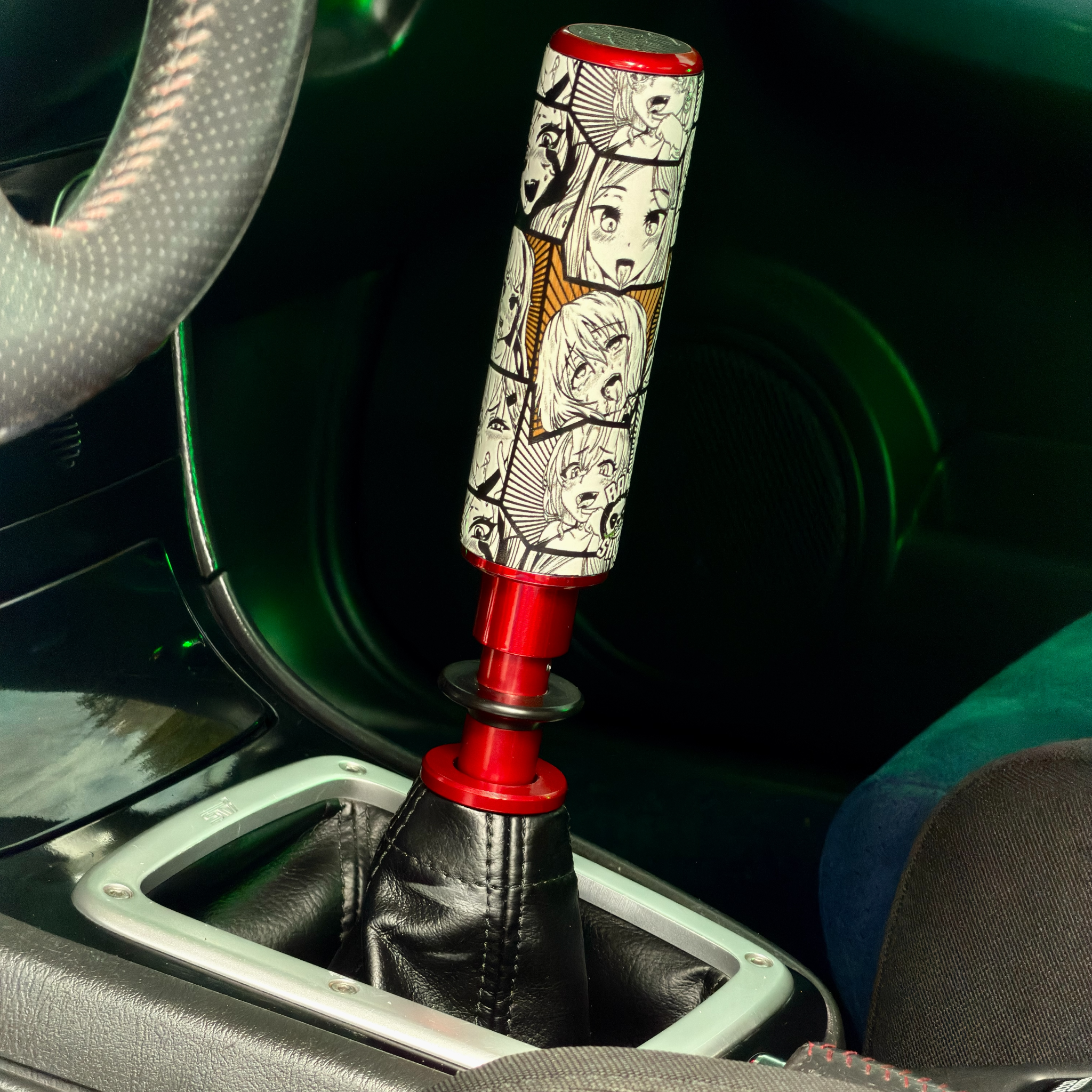custom gear stick Comic TallBoy | Bamboo and Aluminum Shift Knob Variante:Ohne Ausschnitt für die Toniebox Warntafeln für Fahrradtransport im this unique handle transforms Altus