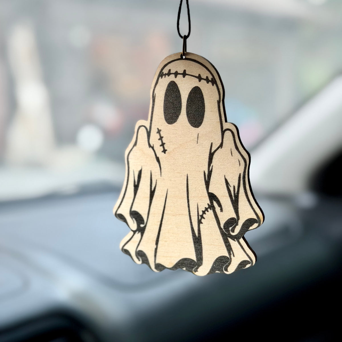 FU Ghost limited edition Halloween wooden air freshener - BAM SHIFTS