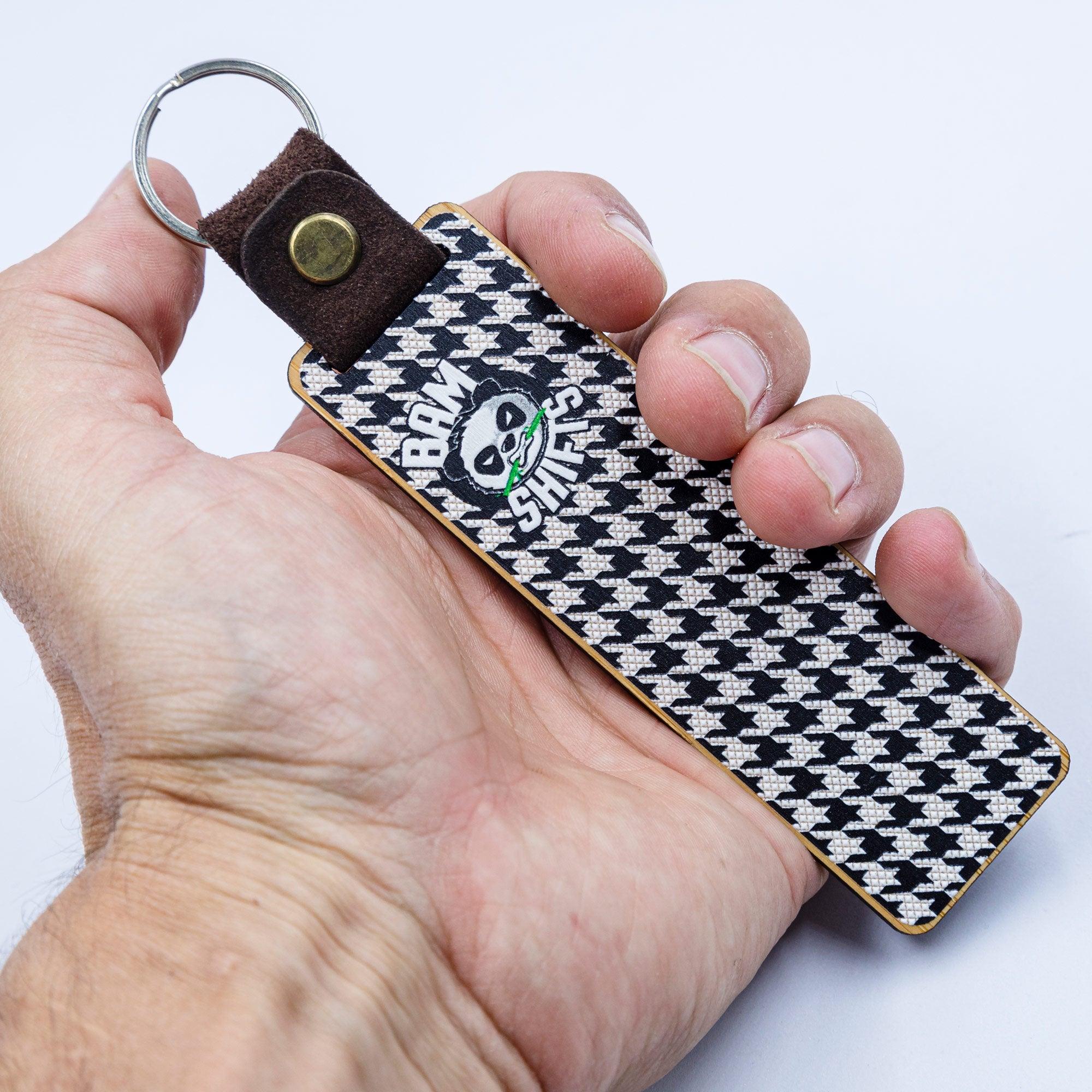 Houndstooth Keychain | BAMSHIFTS – BAM SHIFTS