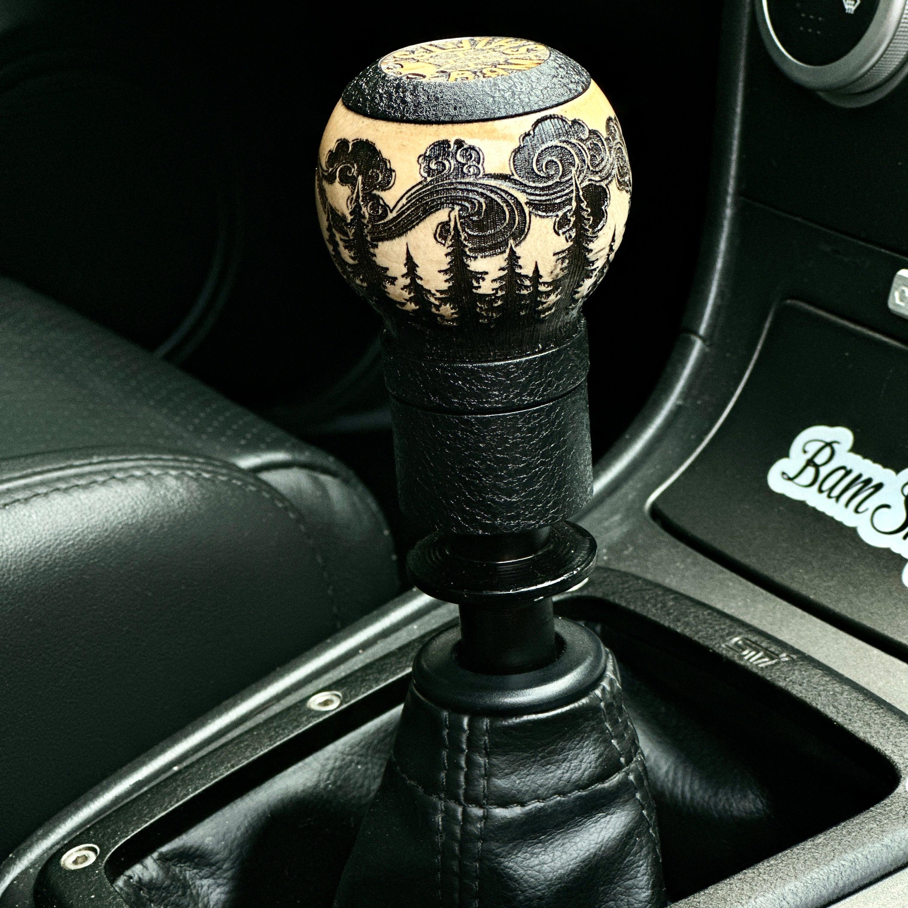 Back To Nature | Engraved Bamboo Ball Shift Knob | BAM SHIFTS